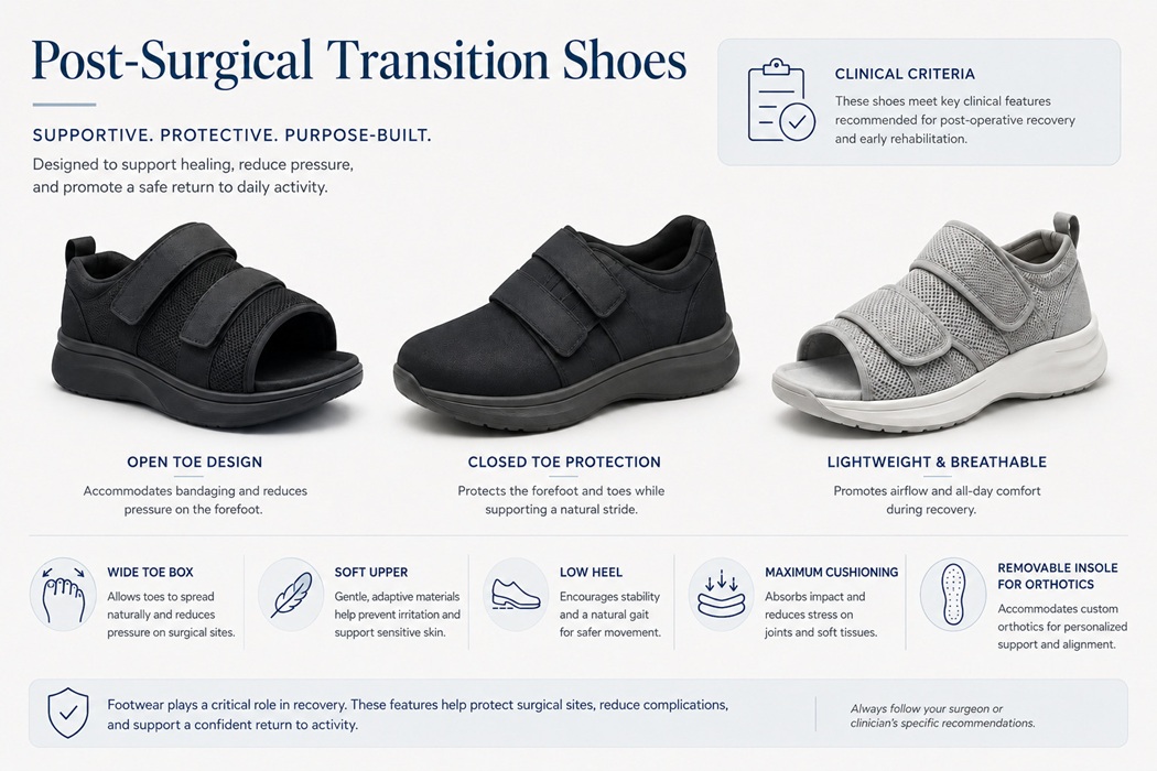 Wide toe box shoes recommended for post-surgical foot recovery - HOKA Bondi 9 and New Balance 928v3